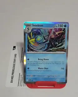 Mega Evolution Inteleon 002 Prerelease Staff Promo Card NM - Image 1