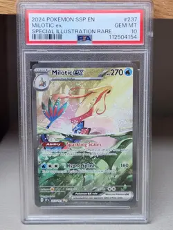 PSA 10 Milotic EX 237/191 SIR Surging Sparks 2024 Pokemon Card GEM MINT - Image 1