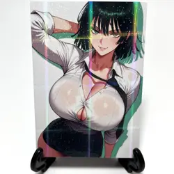 One-Punch Man Fubuki Sexy Anime Waifu Girl Doujin Lewd Goddess Story Art Card - Image 1