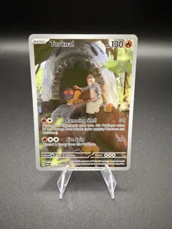 Torkoal 172/167 Illustration Rare Twilight Masquerade TCG Pokemon Card NM - Image 1