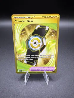Pokemon Card Trainer Counter Gain Gold Rare Surging Sparks 249/191 - Image 1