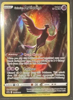 Galarian Articuno SWSH282 Black Star Promo Holo Full Art Pokemon Card 2023 NM - Image 1