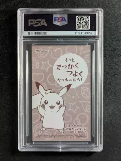 2015 Pokemon PONCHO-WEAR PIKACHU Mega Campaign Business Card - Charizard Y PSA 6 - Image 2