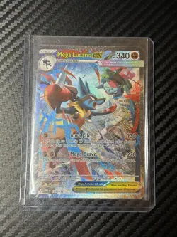 Mega Lucario Ex Alternate Art 179/132 Mega Evolution Secret Rare Pokemon Card NM - Image 1