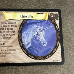 Harry Potter TCG Base Set Trading Cards Unicorn 20/116 - Holo Rare - Image 3
