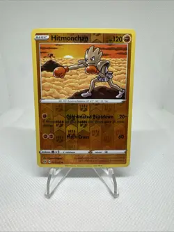 Pokemon Card Hitmonchan Sword & Shield Reverse Holo 095/202 Near Mint - Image 1