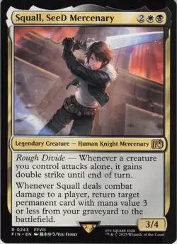 Squall, SeeD Mercenary R FINAL FANTASY 243 NM Normal MTG - Image 1
