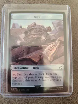 Soldier (0004) Junk (0015) Double-Sided Token - 2024 Universes Beyond: Fallout - Image 3