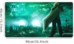 Final Fantasy VII Playmat - Cloud Strife & Midgar Scene | CCG / MTG Mousepad - Image 2