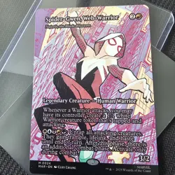 Mtg Spider-Gwen, Web-Warrior - Najeela, the Blade-Blossom (Borderless) - - Image 1