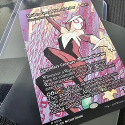 Mtg Spider-Gwen, Web-Warrior - Najeela, the Blade-Blossom (Borderless) - - Image 2