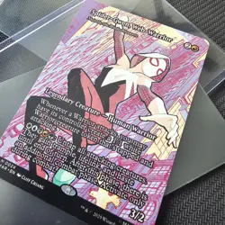 Mtg Spider-Gwen, Web-Warrior - Najeela, the Blade-Blossom (Borderless) - - Image 3