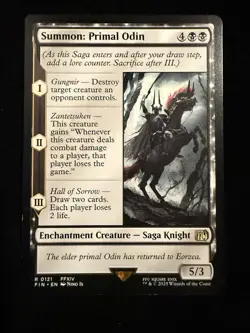 MTG - Summon: Primal Odin R FINAL FANTASY 121 LP-NM - Image 1