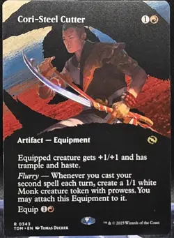 Cori-Steel Cutter #343 Tarkir: Dragonstorm Borderless Regular Rare - Image 1