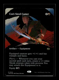 CORI-STEEL CUTTER (BORDERLESS) Tarkir Dragonstorm FOIL #343 TDM(NM+)(MTG) - Image 1