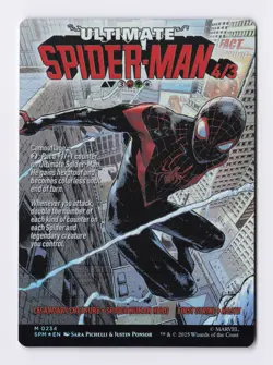 Miles Morales (Borderless) (Foil) 0234 (M) MTG Marvel's Spider-Man (SPM) - Image 2