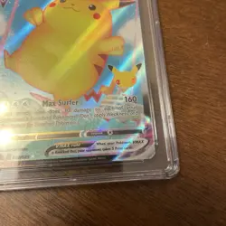 2021 Pokemon Celebrations Surfing Pikachu VMAX FULL ART 009/025 CGC 10 GEM MINT - Image 4