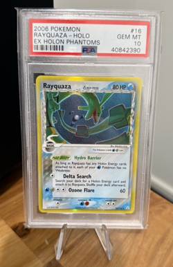 Pokemon Rayquaza EX Holon Phantoms Holo Rare #16 PSA 10 - Image 1