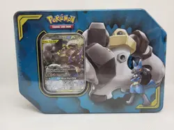 Brand New Pokemon TCG Lucario & Melmetal GX Tag Team Collector's Tin 2019 - Image 1