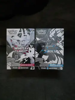 Pokemon TCG Black Bolt & White Flare Booster Bundle Pair - New Factory Sealed ✅ - Image 1