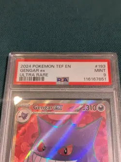 2024 POKEMON TEF EN-TEMPORAL FORCES ULTRA RARE #193 GENGAR EX PSA 9 - Image 2