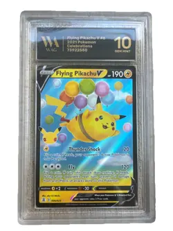2021 Pokemon Celebrations 25th Anniversary FLYING PIKACHU V #006 PSA 10 GEM MINT - Image 1