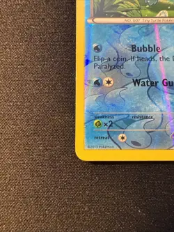 Pokemon TCG Squirtle 14/101 Black & White Plasma Blast Reverse Holo LP - Image 4