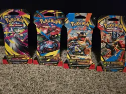 Pokemon TCG (4) Mega Evolutions Sleeved Booster Packs - Full Art Set - Image 1
