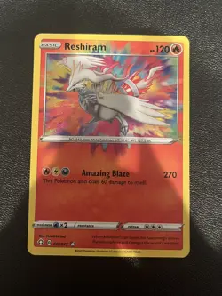 Holo Reshiram 017/072 Amazing Rare Shining Fates Pokemon TCG - Image 1