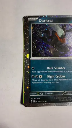 MISCUT - ERROR - Darkrai 136/197 - Pokemon Trick or Trade 2024 - Holo Rare #1 - Image 2