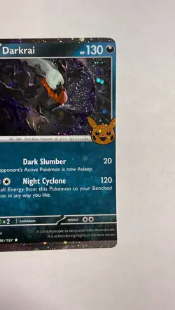 MISCUT - ERROR - Darkrai 136/197 - Pokemon Trick or Trade 2024 - Holo Rare #1 - Image 3