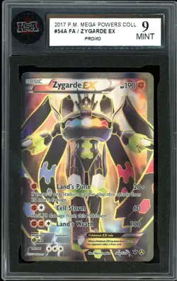 2017 Pokemon Mega Powers Collection #54a Zygarde EX Full Art KSA 9 Mint - Image 1