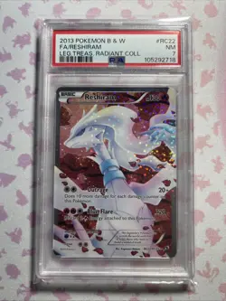 2013 Pokemon BW Legendary Treasures Radiant Collection Reshiram #RC22 PSA 7 - Image 1