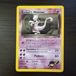 Rocket's Mewtwo Holo Rare Holo Gym Challenge 014/132 MP Pokemon TCG - Image 1