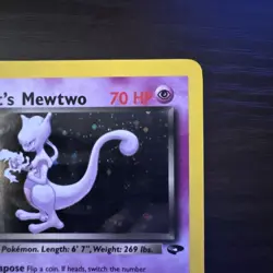 Rocket's Mewtwo Holo Rare Holo Gym Challenge 014/132 MP Pokemon TCG - Image 3