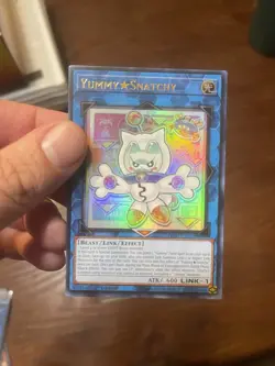 Yummy Snatchy JUSH-EN022 Ultra Rare Yugioh Justice Hunters 1st Edition Mint - Image 2