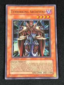 YUGIOH TERRORKING ARCHFIEND DCR-072 1ST SUPER (MP) - Image 1
