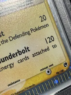Raichu EX 98/100 - Sandstorm Holo Rare 2003 Pokemon TCG - PSA 8 Graded Card - Image 3