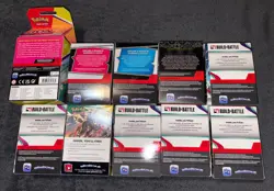 Pokemon Build & Battle And Booster Bundle Box Lot Of 10 -EMPTY NO CARDS- - Image 3