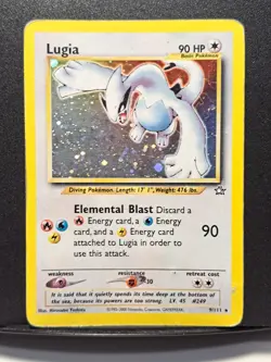 Lugia 9/111 Neo Genesis Unlimited 2000 Rare Holo Pokemon TCG Ungraded Card - Image 1