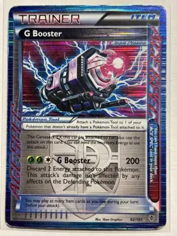 G Booster 92/101 - Black & White Plasma Blast Ultra Rare Pokemon Card - Image 1