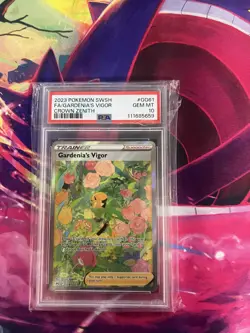 Gardenia's Vigor GG61/GG70 Crown Zenith PSA Graded 10 Pokemon Trading Card Game - Image 1