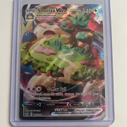 Pokemon Snorlax VMAX 142/202 Sword & Shield Full Art Ultra Rare Holo Card NM - Image 1