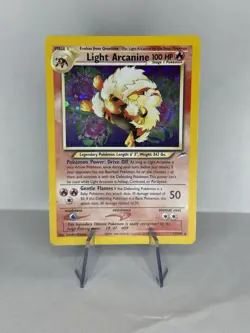 Pokemon TCG Light Arcanine Neo Destiny Holo Card 12/105 Unlimited Rare Lp - Image 2