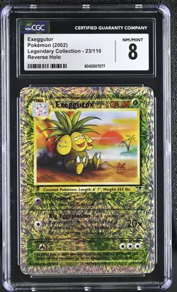 CGC 8 Exeggutor 2002 Legendary Collection 23/110 Reverse Holo Pokemon Card - Image 1