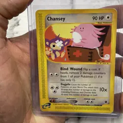 Pokemon Expedition 72/165 Chansey Card LP Lightly Played Vintage Uncommon TCG - Image 1