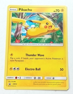 Pikachu SM04 Black Star Promo Pokemon Card 2016 - Image 1