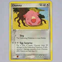 Chansey 19/112 Firered & Leafgreen Rare Vintage Pokemon Card TCG English LP - Image 1
