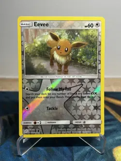 Eevee 167/236 Reverse Holo Sun & Moon SM Cosmic Eclipse Set Pokemon Card 2019 - Image 1