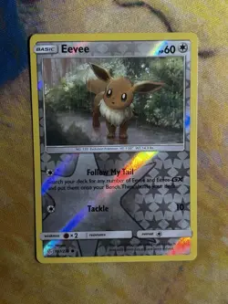 Eevee 167/236 Reverse Holo Sun & Moon SM Cosmic Eclipse Set Pokemon Card 2019 - Image 2